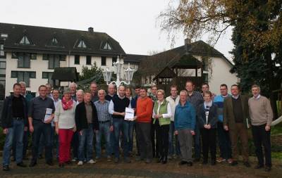 Die CDU Fraktion nach erfogreicher Klausurtagung in Geseke mit B�rgermeister Christian Thegelkamp.